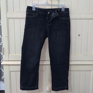 White House Black Market Blanc Cropped Jeans